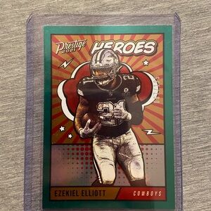 Ezekiel Elliott Dallas Cowboys 2021 Panini Prestige Heroes Football Card #HE-13